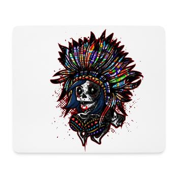 indien skull - Tapis de souris (format paysage) - blanc - Devant