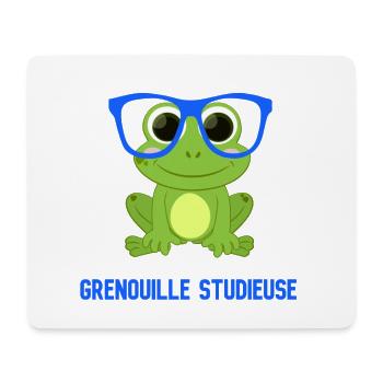 Studierter Frosch. - Mousepad (Querformat) - Weiß - Vorne