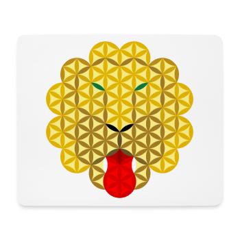 Lion de vie SMLB/TGR - Tapis de souris (format paysage) - blanc - Devant
