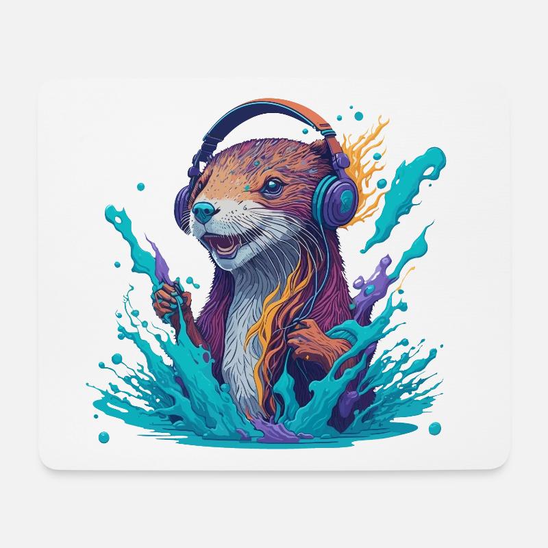 Musasaukko - Mousepad (Querformat) - Weiß