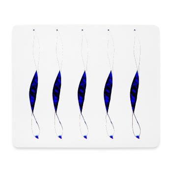 verdrehtes Design - Mousepad (Querformat) - Weiß - Vorne
