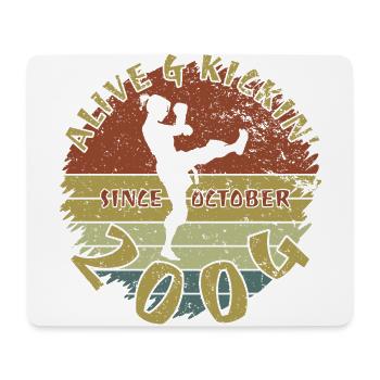 20. Geburtstag Alive and kickin since 10/2004 - Mouse Pad (horizontal) - white - Front