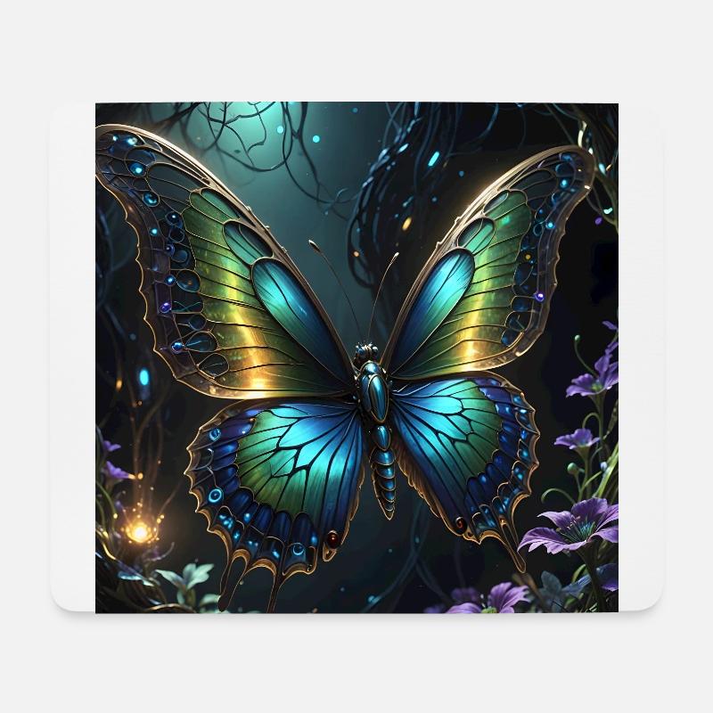 Schmetterling - Mousepad (Querformat) - Weiß