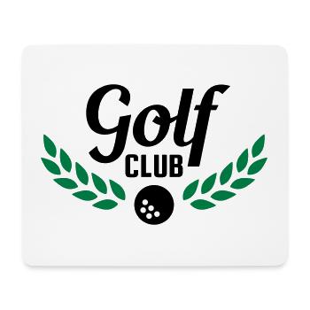 Club de golf (lauriers, balle de golf) - Tapis de souris (format paysage) - blanc - Devant