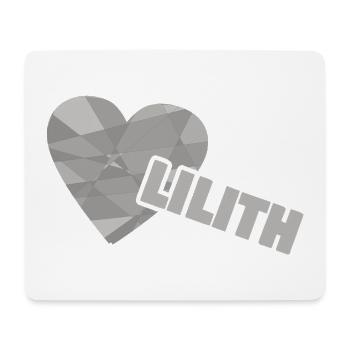 Lilith du Cœur - Tapis de souris (format paysage) - blanc - Devant