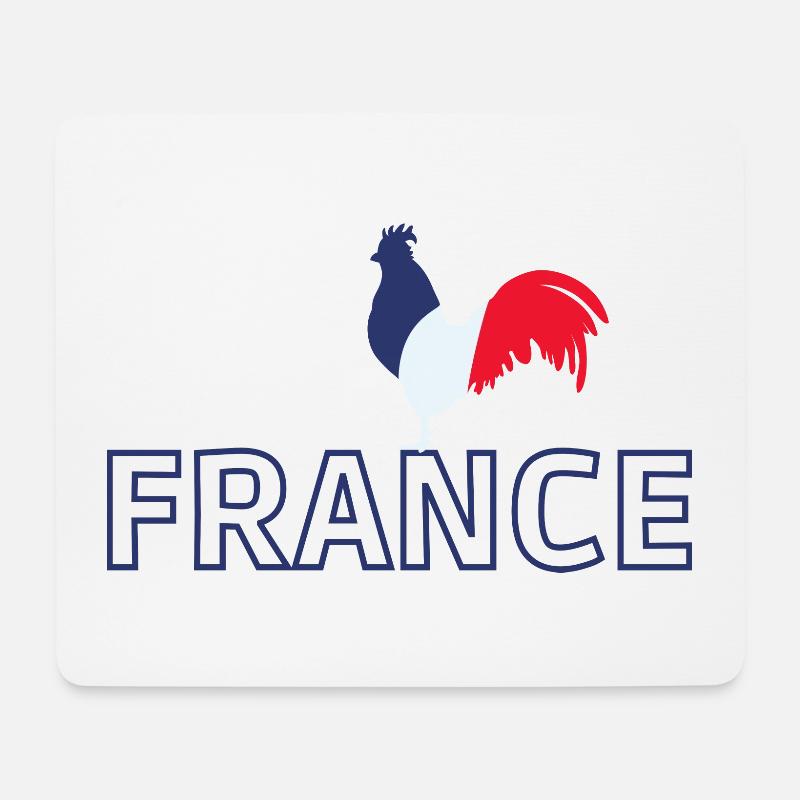 FRANKREICH - Mousepad (Querformat) - Weiß