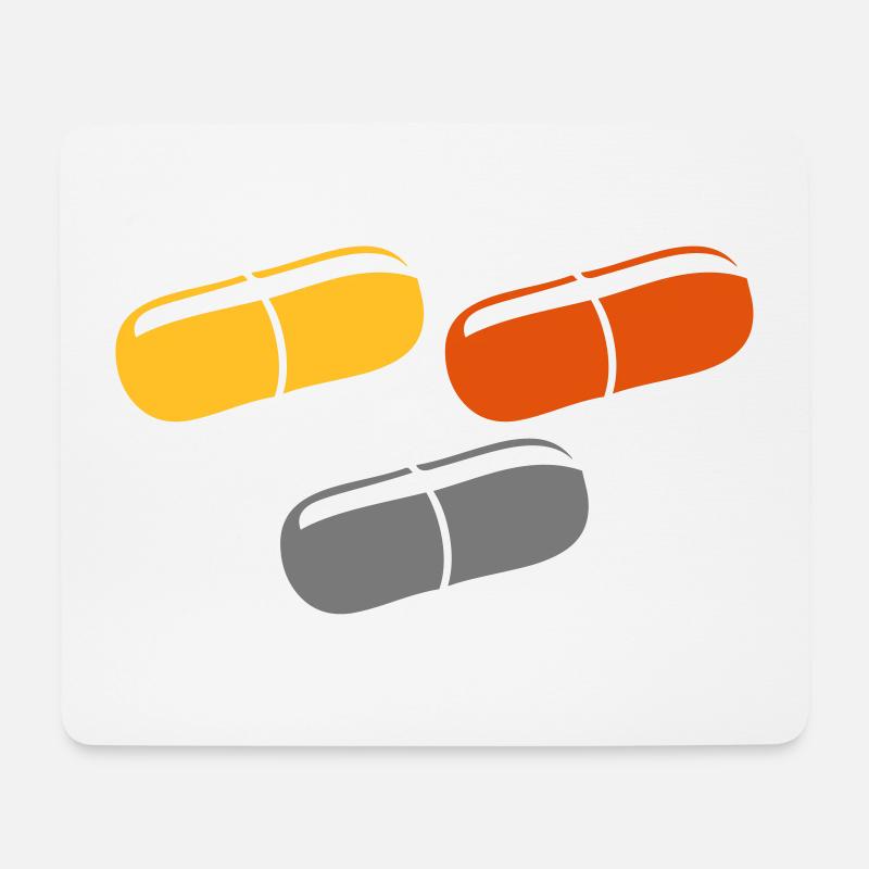 Three pills - Mouse Pad (horizontal) - white