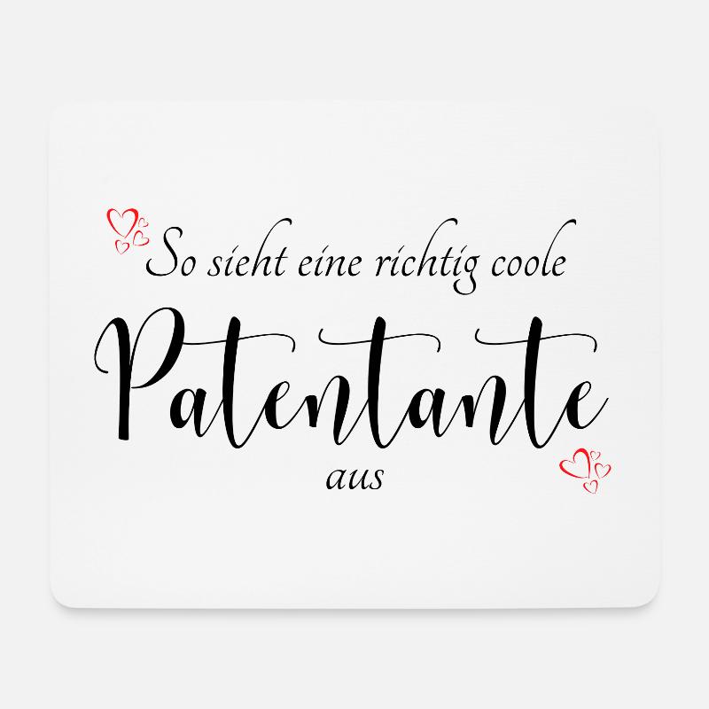 Patentante - Mousepad (Querformat) - Weiß