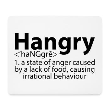 Hangry Definition 2 - Mousepad (Querformat) - Weiß - Vorne