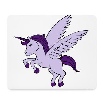 Unicorn with wings - Mouse Pad (horizontal) - white - Front