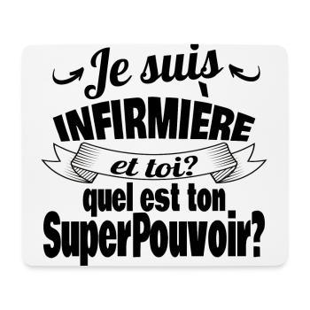 je suis infirmière - Tapis de souris (format paysage) - blanc - Devant