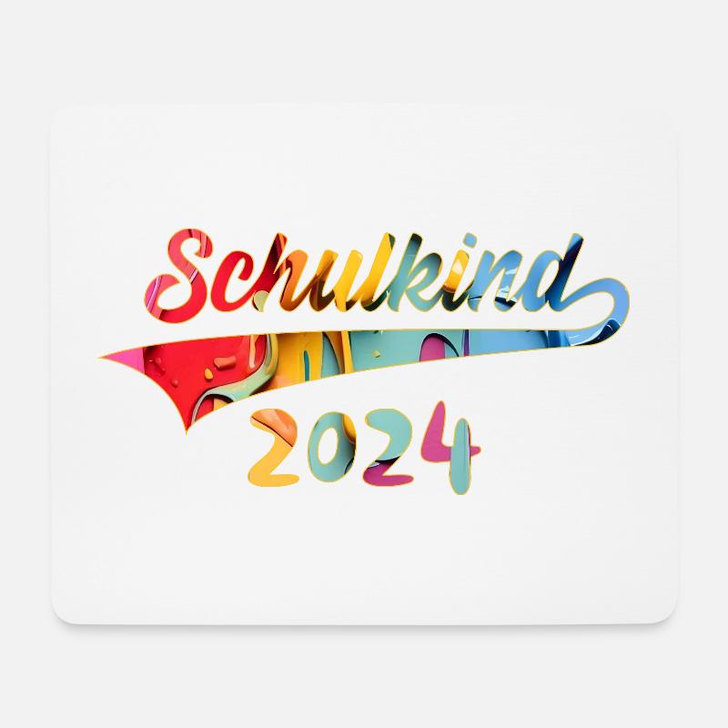EINSCHULUNG SCHULKIND 2024 SCHULE - Mousepad (Querformat) - Weiß