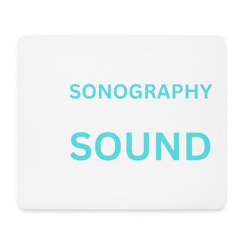 Échographie Son de Détection Échographiste - Tapis de souris (format paysage) - blanc - Devant