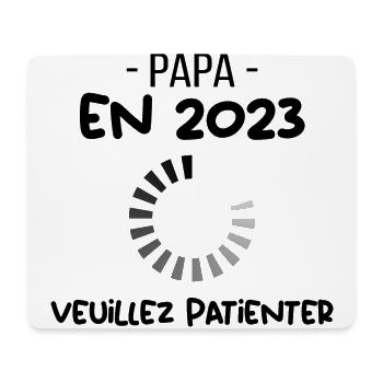 Papa en 2023 - Tapis de souris (format paysage) - blanc - Devant