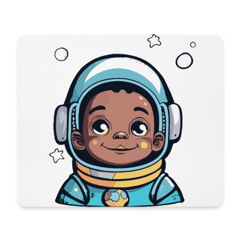 Astronaute mignon #3 - Tapis de souris (format paysage) - blanc - Devant