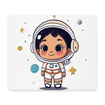 Astronaute mignon #5 - Tapis de souris (format paysage) - blanc - Devant