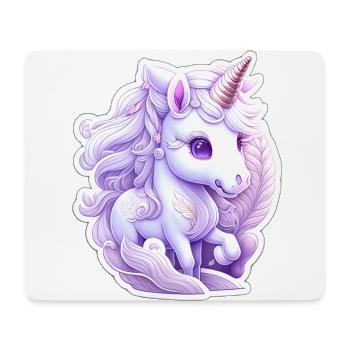 Cute unicorn - Mouse Pad (horizontal) - white - Front