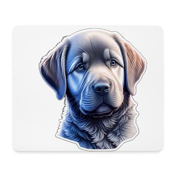 Cute Labrador Retriever puppy - Mouse Pad (horizontal) - white - Front