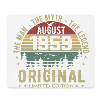 Legende seit August 1959 Geburtstagsgeschenk 1959 - Mousepad (Querformat) - Weiß - Vorne
