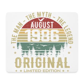 Legende seit Aug 1986 Geburtstagsgeschenk 1986 - Mousepad (Querformat) - Weiß - Vorne