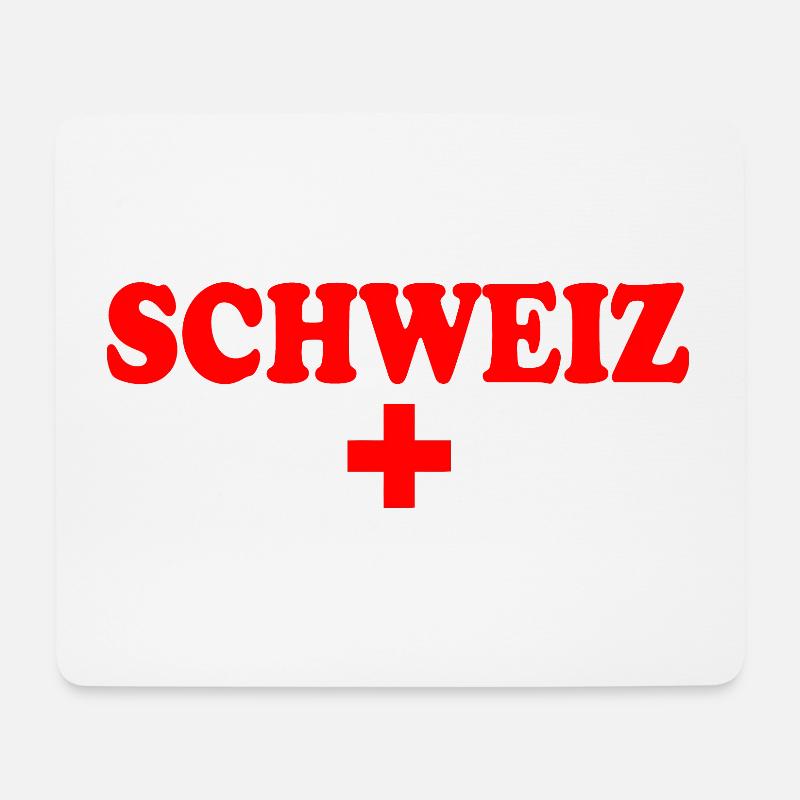 Schweiz - Mousepad (Querformat) - Weiß