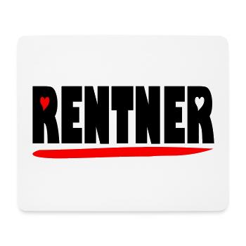 endlich Rentner - Mousepad (Querformat) - Weiß - Vorne
