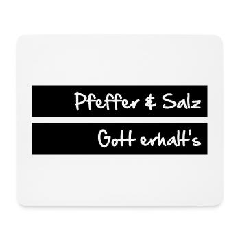 Pfeffer und Salz - Gott erhalt's - Mousepad (Querformat) - Weiß - Vorne