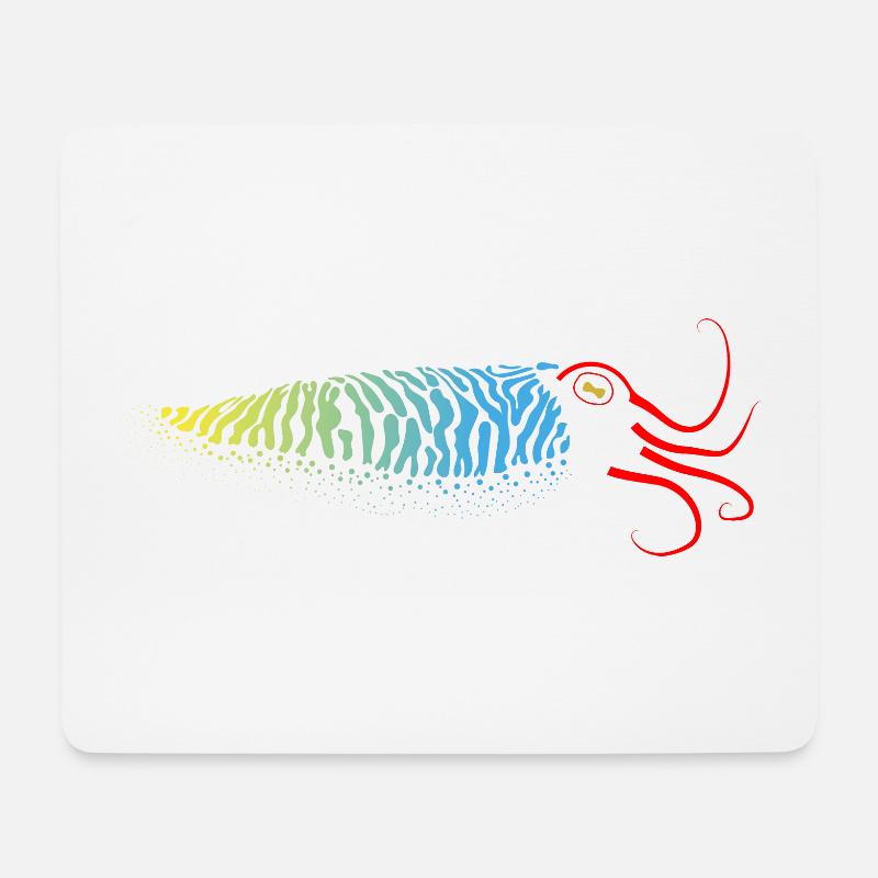 Sepia, Tintenfisch mit Farbverlauf - Mousepad (Querformat) - Weiß