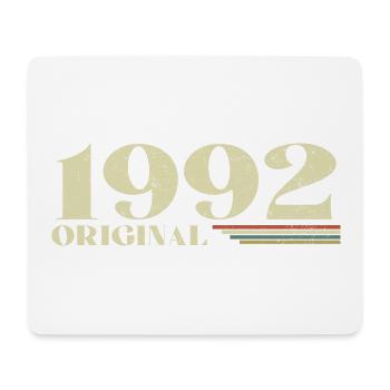 Original 1992 Vintage 1992 Birthday 1992 Retro - Mouse Pad (horizontal) - white - Front