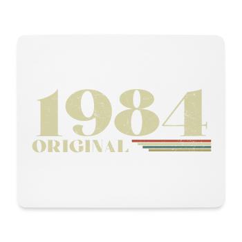 Original 1984 Jahrgang 1984 Geburtstag 1984 Retro - Mousepad (Querformat) - Weiß - Vorne