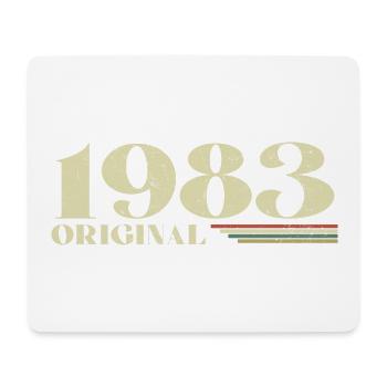Original 1983 Vintage 1983 anniversaire 1983 rétro - Tapis de souris (format paysage) - blanc - Devant