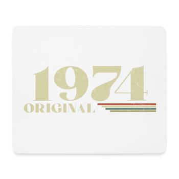 Original 1974 Vintage 1974 anniversaire 1974 rétro - Tapis de souris (format paysage) - blanc - Devant