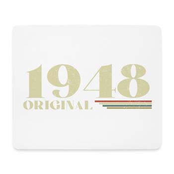 Original 1948 Vintage 1948 Birthday 1948 Retro - Mouse Pad (horizontal) - white - Front