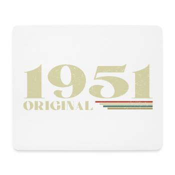 Original 1951 Vintage 1951 Birthday 1951 Retro - Mouse Pad (horizontal) - white - Front