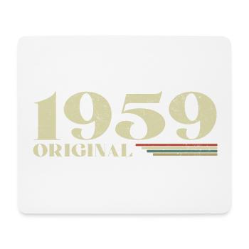 Original 1959 Vintage 1959 anniversaire 1959 rétro - Tapis de souris (format paysage) - blanc - Devant