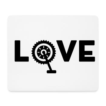 ICH LIEBE FAHRRÄDER - Mousepad (Querformat) - Weiß - Vorne