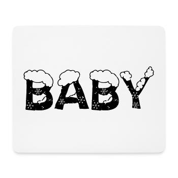 Text Eis Weihnachtskostüm Baby - Mousepad (Querformat) - Weiß - Vorne