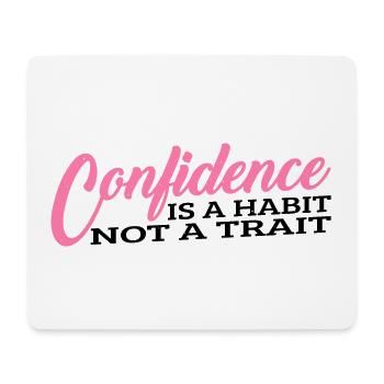 La confiance est une habitude, pas un trait 3 - Tapis de souris (format paysage) - blanc - Devant