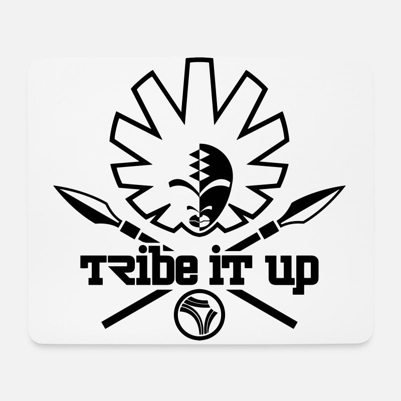 TRIBE IT UP EMBLEM - Mousepad (Querformat) - Weiß