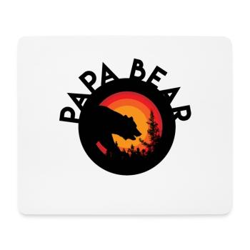 Dad Bear - Mouse Pad (horizontal) - white - Front