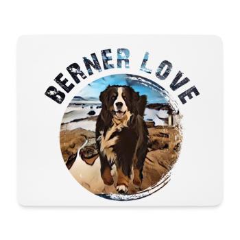 Bernese mountain dog - Mouse Pad (horizontal) - white - Front