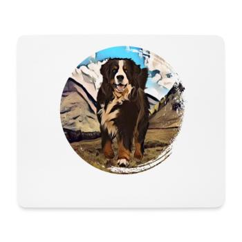 Bernese mountain dog - Mouse Pad (horizontal) - white - Front