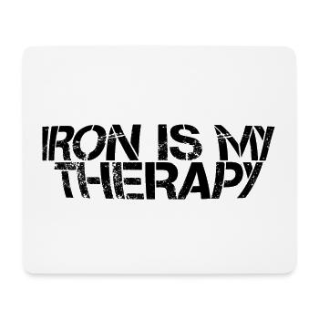 Iron Is My Therapy 3 - Mousepad (Querformat) - Weiß - Vorne