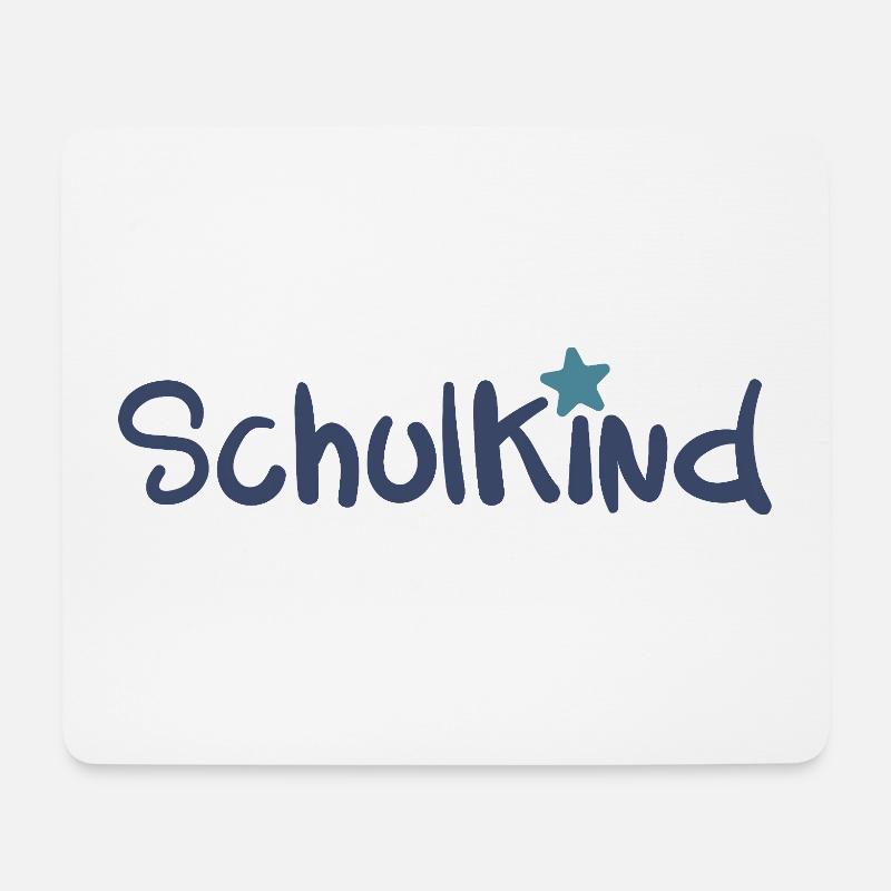 SCHULKIND Schulanfang Schulstart Schulanfänger - Mousepad (Querformat) - Weiß