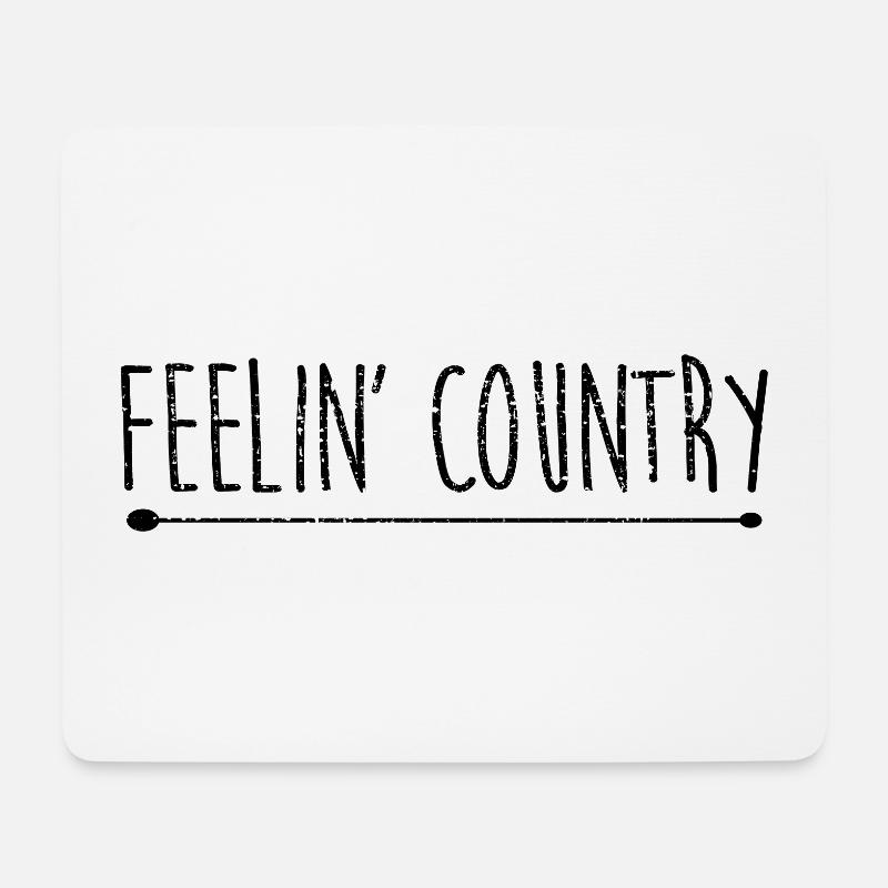 Country Music - Mousepad (Querformat) - Weiß