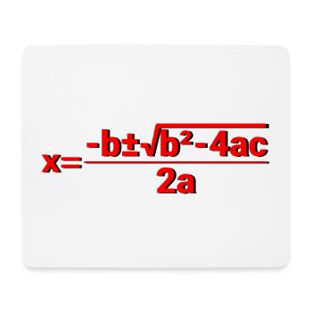 Quadratic Formula for Math class 4 - Mouse Pad (horizontal) - white - Front