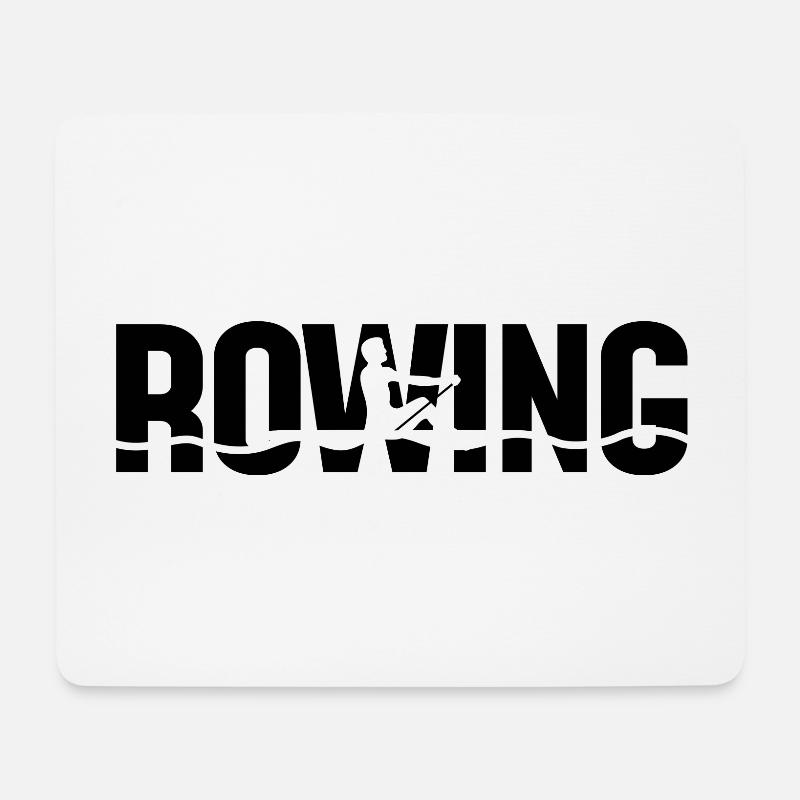Ruderer Rudern Ruder Team - Mousepad (Querformat) - Weiß