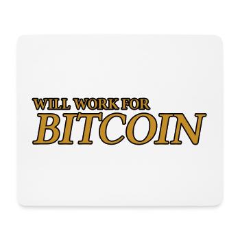 Fonctionnera pour Bitcoin - Tapis de souris (format paysage) - blanc - Devant
