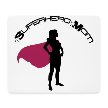 Superhero Held Superheldin Mama Muttertag Mutter - Mousepad (Querformat) - Weiß - Vorne