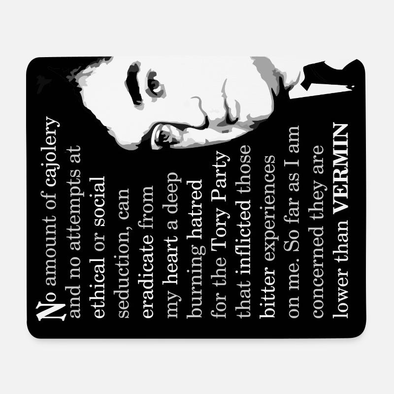 Nye Bevan Vermin Quote - Mouse Pad (horizontal) - white